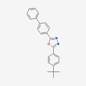 molecular formula C24H22N2O B1329559 2-(4-联苯基)-5-(4-叔丁基苯基)-1,3,4-噁二唑 CAS No. 15082-28-7