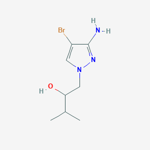 1-(3-Amino-4-bromo-1H-pyrazol-1-yl)-3-methylbutan-2-ol