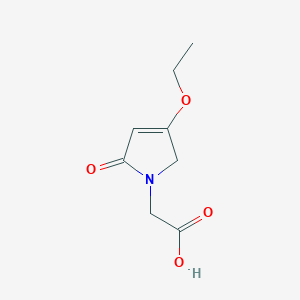 B132956 (4-Ethoxy-2-oxo-2,5-dihydro-pyrrol-1-YL)-acetic acid CAS No. 142274-08-6