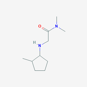 molecular formula C10H20N2O B13295603 N,N-dimethyl-2-[(2-methylcyclopentyl)amino]acetamide 