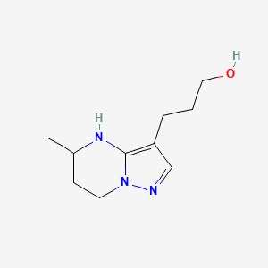 3-{5-methyl-4H,5H,6H,7H-pyrazolo[1,5-a]pyrimidin-3-yl}propan-1-ol