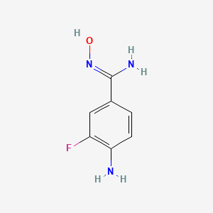 4-Amino-3-fluoro-N'-hydroxybenzene-1-carboximidamide