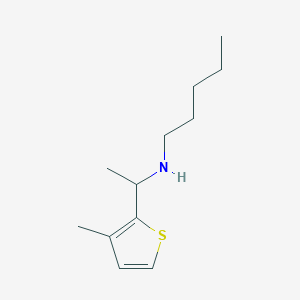 [1-(3-Methylthiophen-2-yl)ethyl](pentyl)amine