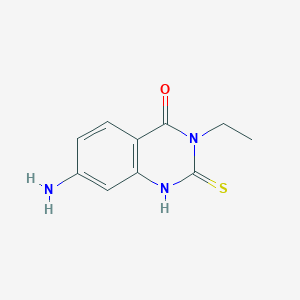 7-Amino-3-ethyl-2-sulfanyl-3,4-dihydroquinazolin-4-one