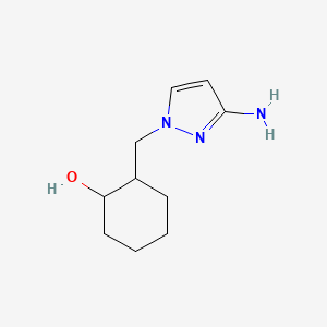 2-[(3-Amino-1H-pyrazol-1-yl)methyl]cyclohexan-1-ol