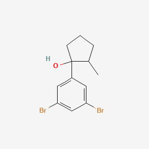 1-(3,5-Dibromophenyl)-2-methylcyclopentan-1-ol