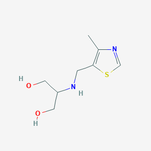 2-{[(4-Methyl-1,3-thiazol-5-yl)methyl]amino}propane-1,3-diol