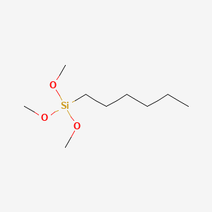 molecular formula C9H22O3Si B1329574 己基三甲氧基硅烷 CAS No. 3069-19-0