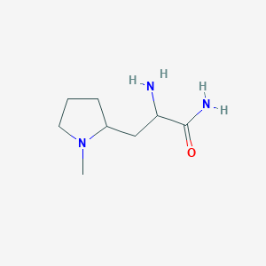 2-Amino-3-(1-methylpyrrolidin-2-yl)propanamide