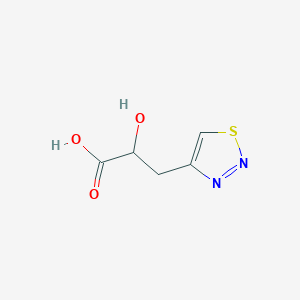 2-Hydroxy-3-(1,2,3-thiadiazol-4-yl)propanoic acid