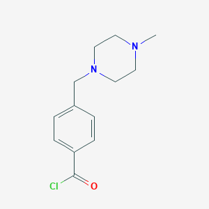 B132958 4-(4-Methylpiperazin-1-ylmethyl)benzoyl chloride CAS No. 148077-69-4