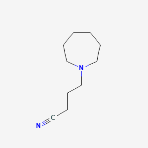 molecular formula C10H18N2 B1329580 Butyronitrile, 1-(hexahydro-1H-azepin-1-yl)- CAS No. 3194-43-2