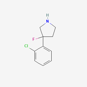 3-(2-Chlorophenyl)-3-fluoropyrrolidine