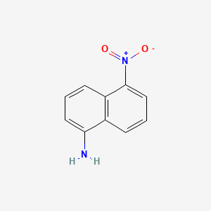 molecular formula C10H8N2O2 B1329583 1-萘胺，5-硝基- CAS No. 3272-91-1