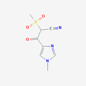 2-Methanesulfonyl-3-(1-methyl-1H-imidazol-4-yl)-3-oxopropanenitrile