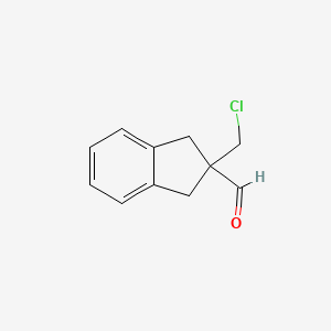 2-(Chloromethyl)-2,3-dihydro-1H-indene-2-carbaldehyde