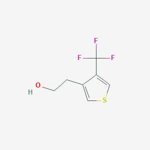 2-[4-(Trifluoromethyl)thiophen-3-yl]ethan-1-ol