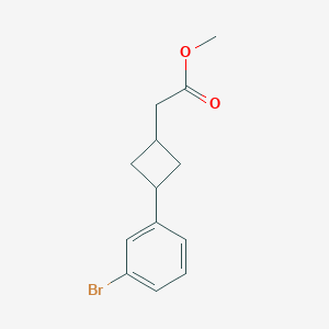 Methyl 2-(3-(3-bromophenyl)cyclobutyl)acetate