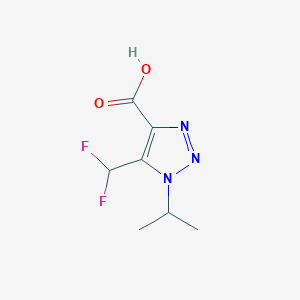 5-(Difluoromethyl)-1-(propan-2-yl)-1H-1,2,3-triazole-4-carboxylic acid