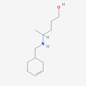 4-[(Cyclohex-3-en-1-ylmethyl)amino]pentan-1-ol