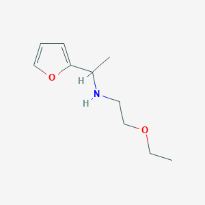 (2-Ethoxyethyl)[1-(furan-2-yl)ethyl]amine