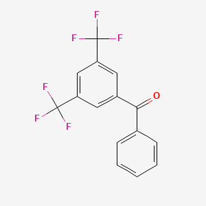 molecular formula C15H8F6O B1329599 3,5-双(三氟甲基)苯甲酮 CAS No. 21221-93-2