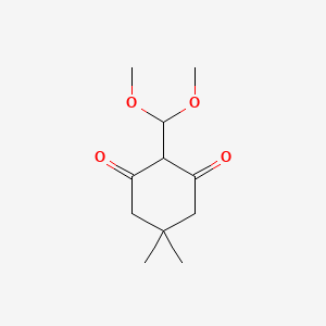 molecular formula C11H18O4 B13295992 2-(Dimethoxymethyl)-5,5-dimethylcyclohexane-1,3-dione 