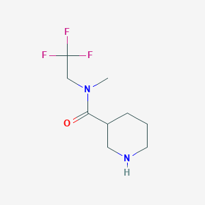 N-methyl-N-(2,2,2-trifluoroethyl)piperidine-3-carboxamide