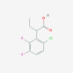 2-(6-Chloro-2,3-difluorophenyl)butanoic acid