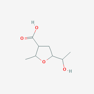 5-(1-Hydroxyethyl)-2-methyloxolane-3-carboxylic acid