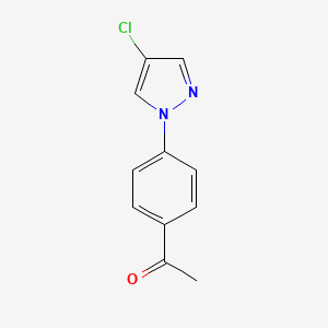 1-[4-(4-Chloro-1H-pyrazol-1-YL)phenyl]ethan-1-one