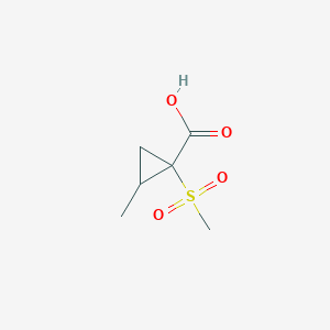 1-Methanesulfonyl-2-methylcyclopropane-1-carboxylic acid