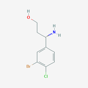 (3S)-3-Amino-3-(3-bromo-4-chlorophenyl)propan-1-OL