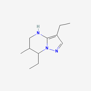 3,7-diethyl-6-methyl-4H,5H,6H,7H-pyrazolo[1,5-a]pyrimidine