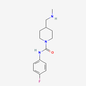 N-(4-Fluorophenyl)-4-[(methylamino)methyl]piperidine-1-carboxamide