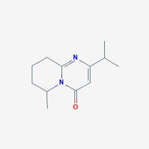 6-Methyl-2-(propan-2-yl)-4H,6H,7H,8H,9H-pyrido[1,2-a]pyrimidin-4-one