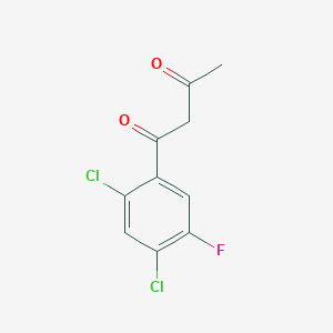 1-(2,4-Dichloro-5-fluorophenyl)butane-1,3-dione