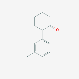 2-(3-Ethylphenyl)cyclohexan-1-one