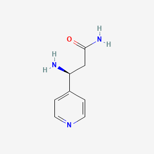 (3S)-3-Amino-3-(4-pyridyl)propanamide