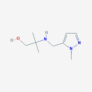 2-Methyl-2-{[(1-methyl-1H-pyrazol-5-yl)methyl]amino}propan-1-ol