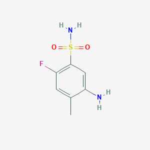 5-Amino-2-fluoro-4-methylbenzene-1-sulfonamide