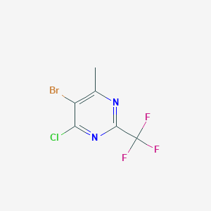 5-Bromo-4-chloro-6-methyl-2-(trifluoromethyl)pyrimidine