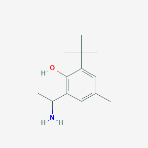 2-(1-Aminoethyl)-6-tert-butyl-4-methylphenol