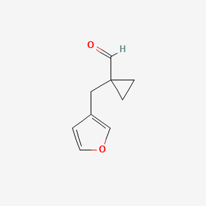 1-(Furan-3-ylmethyl)cyclopropane-1-carbaldehyde