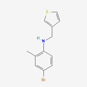 4-bromo-2-methyl-N-(thiophen-3-ylmethyl)aniline