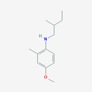 4-methoxy-2-methyl-N-(2-methylbutyl)aniline