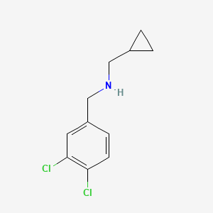 (Cyclopropylmethyl)[(3,4-dichlorophenyl)methyl]amine