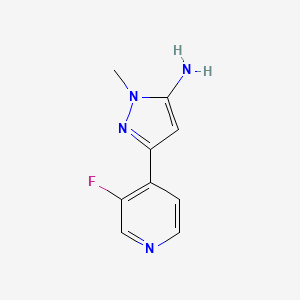 3-(3-Fluoropyridin-4-YL)-1-methyl-1H-pyrazol-5-amine