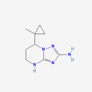 7-(1-Methylcyclopropyl)-4H,5H,6H,7H-[1,2,4]triazolo[1,5-a]pyrimidin-2-amine