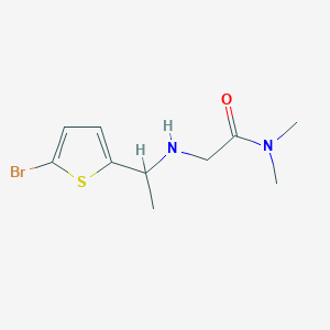 2-{[1-(5-bromothiophen-2-yl)ethyl]amino}-N,N-dimethylacetamide